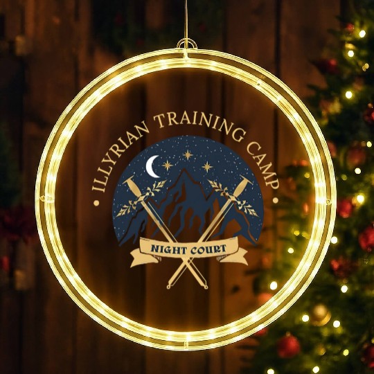 ACOTAR Illyrian Training Camp Camping Lover LED Christmas Window Lights