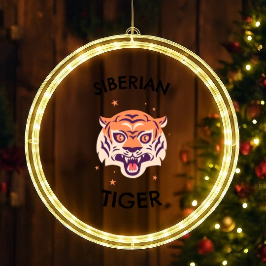 Siberian Tiger LED Christmas Window Lights