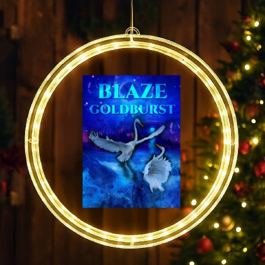 Blaze Goldburst Fantasy Book Birds Animals Fight LED Christmas Window Lights