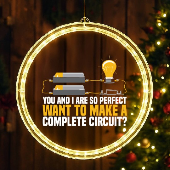 Electrician Electrical Engineer Lineman LED Christmas Window Lights