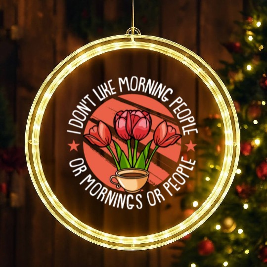 Tulip Garden Gardening LED Christmas Window Lights