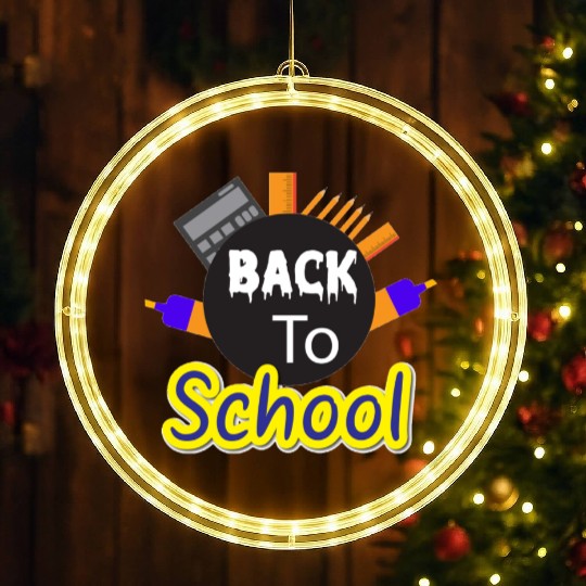 education back to school elements LED Christmas Window Lights