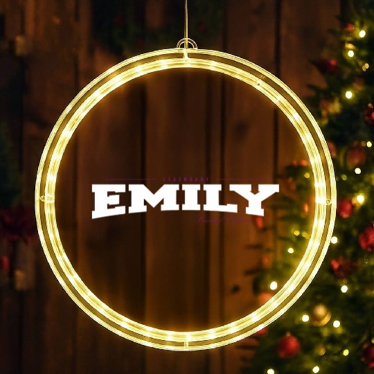 Emily Name Limited Edition Funny Retro Vintage 80s LED Christmas Window Lights