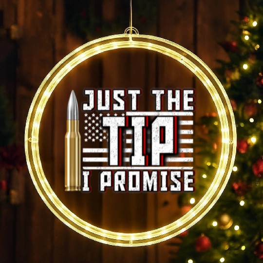 USA American Flag 4th July Bullet Stars Stripes LED Christmas Window Lights