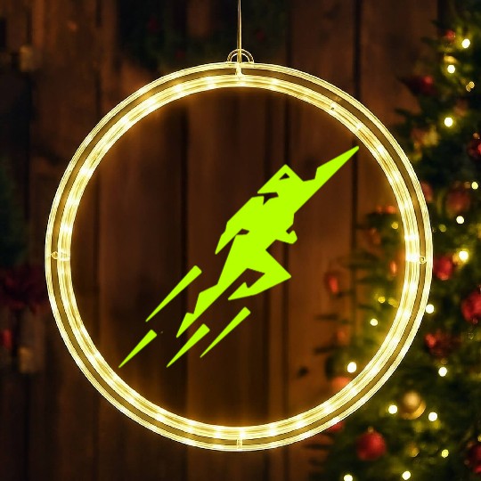 Rocket Man LED Christmas Window Lights