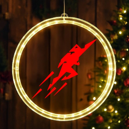 Rocket Man LED Christmas Window Lights