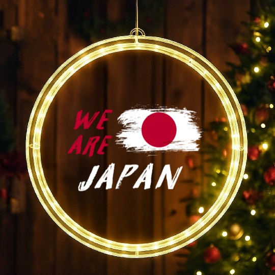We are Japan flags Design LED Christmas Window Lights