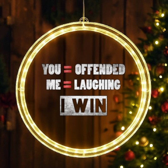 Funny Republican LED Christmas Window Lights Dont Be A Snowflake