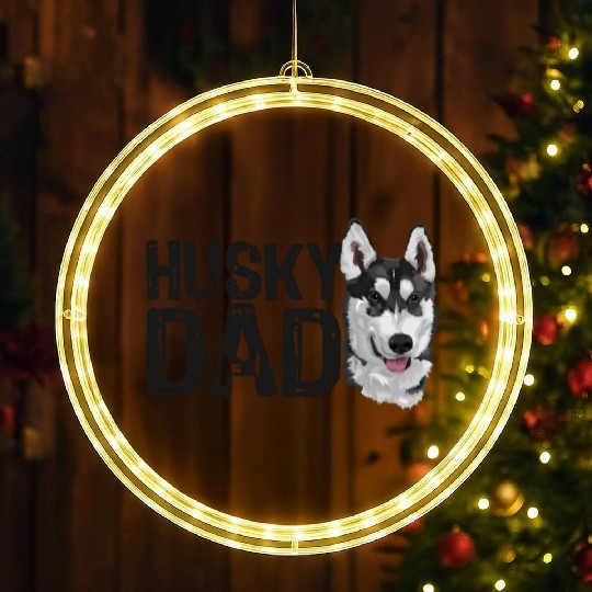 HUSKY DAD LED Christmas Window Lights