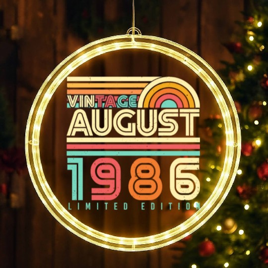 August 1986 Retro LED Christmas Window Lights
