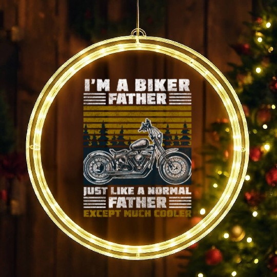 Motorbike Chopper Racing Cross LED Christmas Window Lights