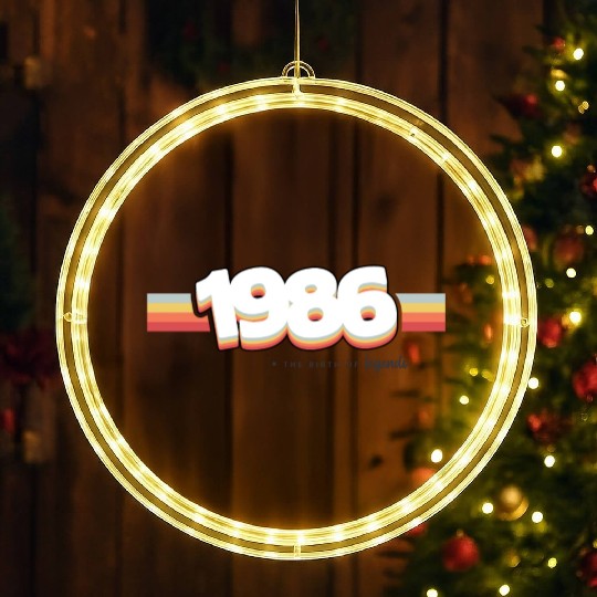 1986 the birth of legends LED Christmas Window Lights