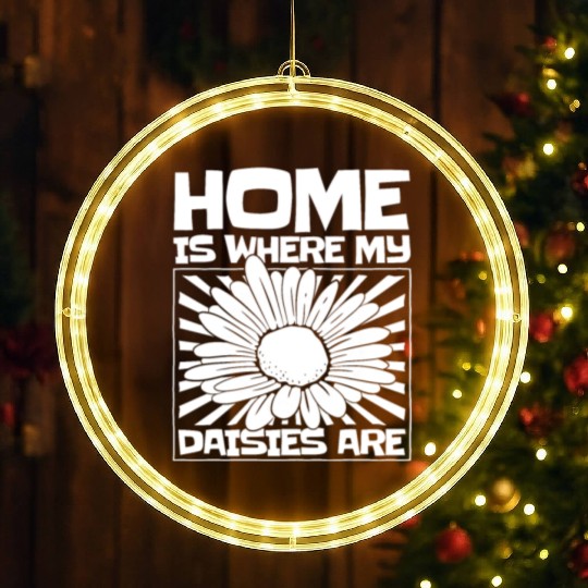 Daisy Garden Gardening Gardener LED Christmas Window Lights