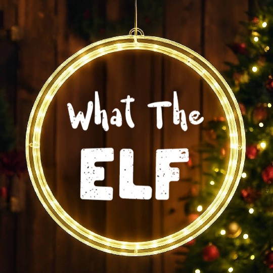 What The Elf - Christmas Elf LED Christmas Window Lights