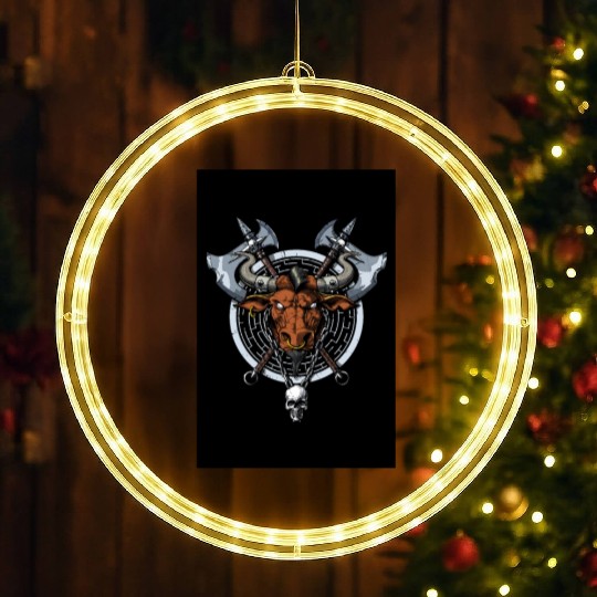 Greek Mythology Minotaur LED Christmas Window Lights