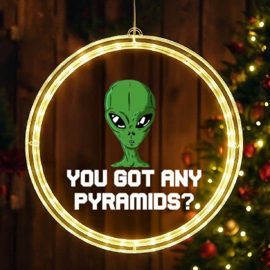 Alien Galaxy Ufo Extraterrestrial Spaceship space LED Christmas Window Lights