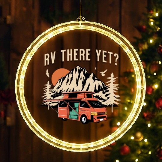 RV there Yet? Outdoor Adventure LED Christmas Window Lights
