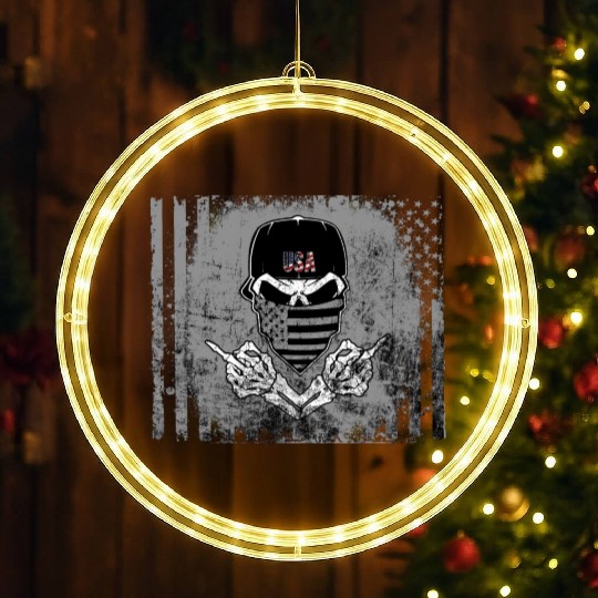 Wear American Warrior LED Christmas Window Lights
