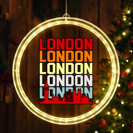 London Funny Gift Idea LED Christmas Window Lights