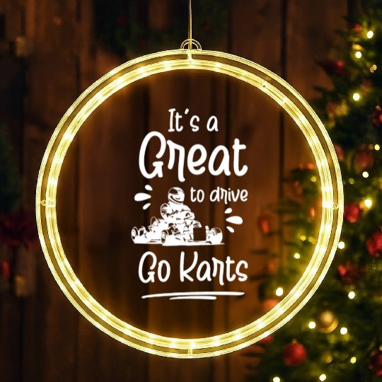 Racer Karting LED Christmas Window Lights