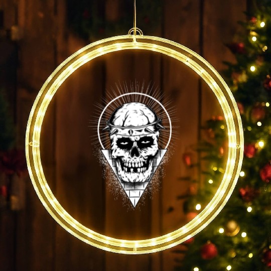 Bull Skull LED Christmas Window Lights