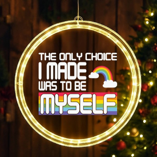 LBGT Flag Gay Pride Human LED Christmas Window Lights