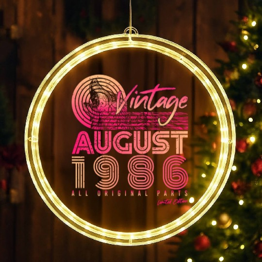 Year Of Construction In August 1986 LED Christmas Window Lights