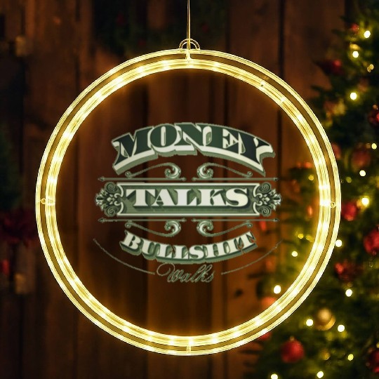 Money Talks LED Christmas Window Lights