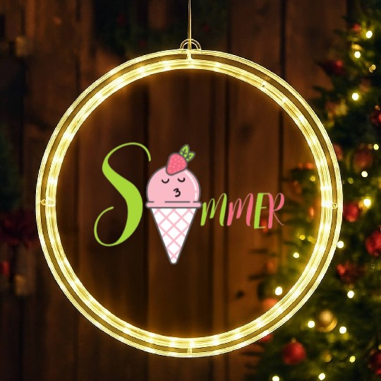 Summer ice cream LED Christmas Window Lights
