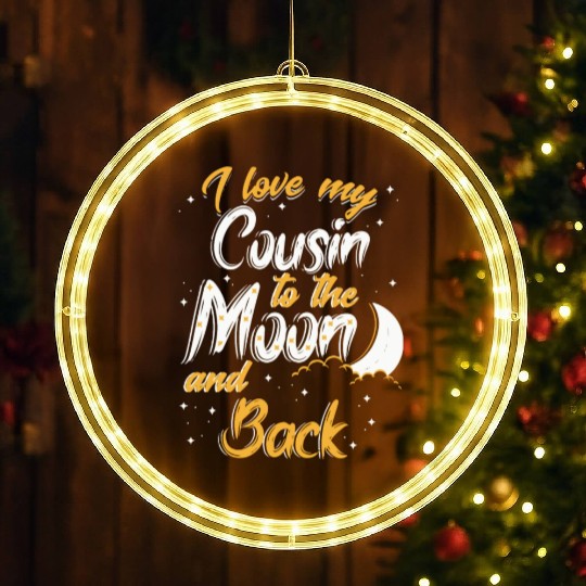 I love my cousin to the moon and back News LED Christmas Window Lights