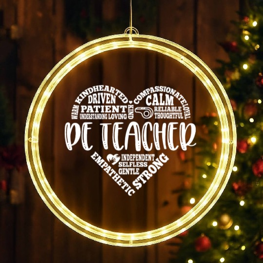 PE Teacher - coach or gym teacher LED Christmas Window Lights