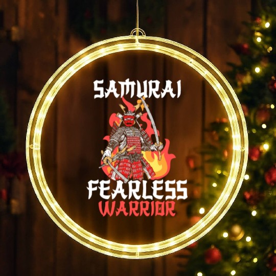 Samurai Katana Honor LED Christmas Window Lights