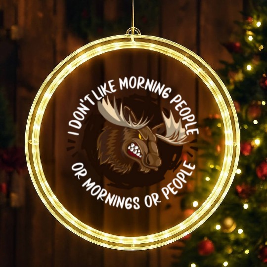 Moose Elk Hunting LED Christmas Window Lights