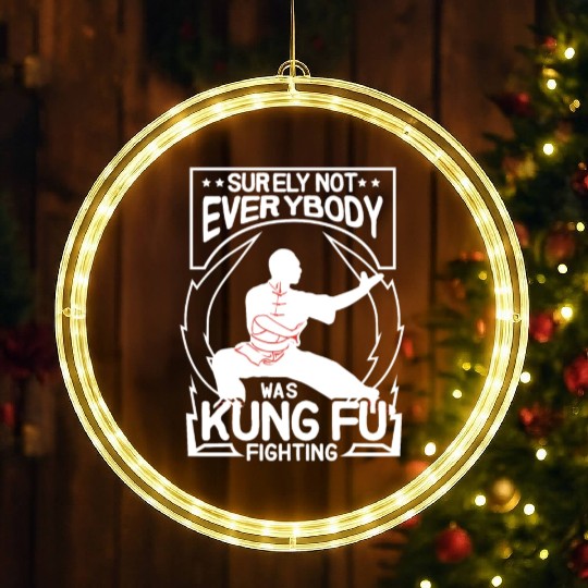 Not Everybody Was Doing Kung Fu LED Christmas Window Lights