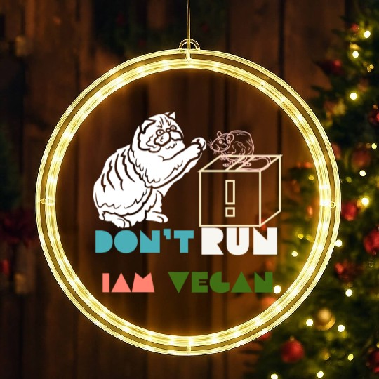 cat and mouse LED Christmas Window Lights