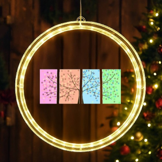 Four Seasons LED Christmas Window Lights