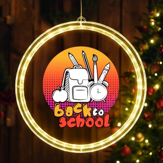 Back to School LED Christmas Window Lights