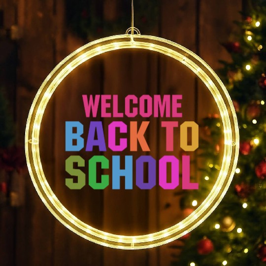 welcome back to school LED Christmas Window Lights