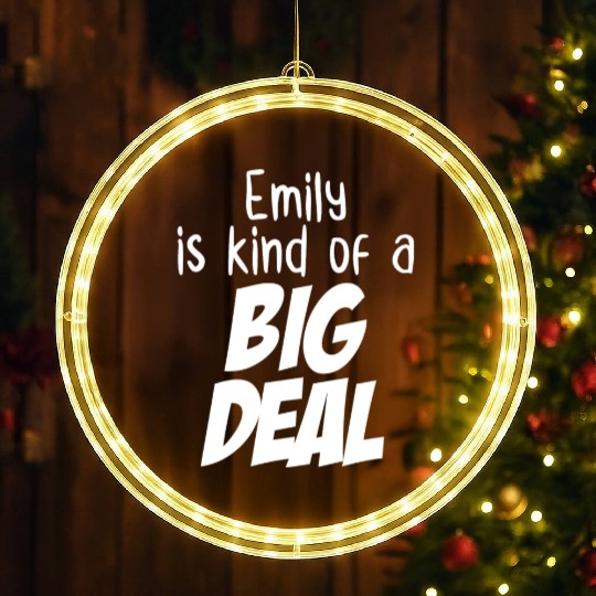 Emily is Kind of a Big Deal LED Christmas Window Lights