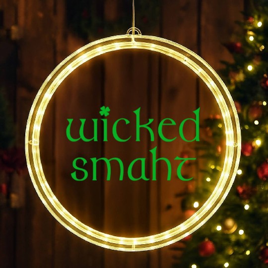Wicked Smaht Irish Boston LED Christmas Window Lights