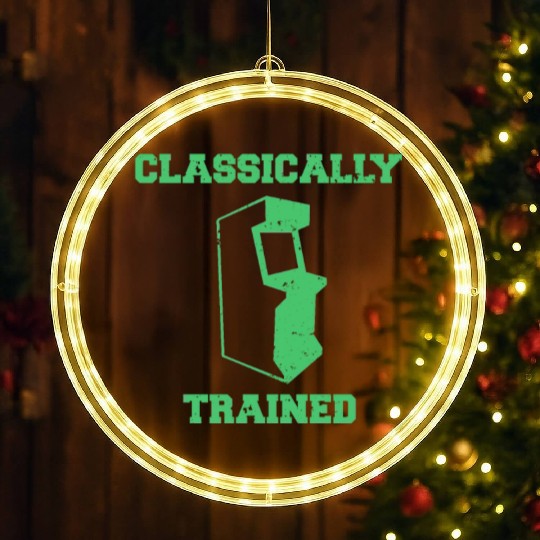 Classically Trained | Arcade player LED Christmas Window Lights