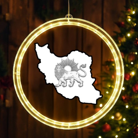 Iran Lion Sun LED Christmas Window Lights