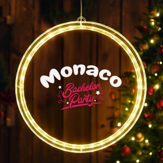 Bachelor Party LED Christmas Window Lights Monaco Pre Wedding