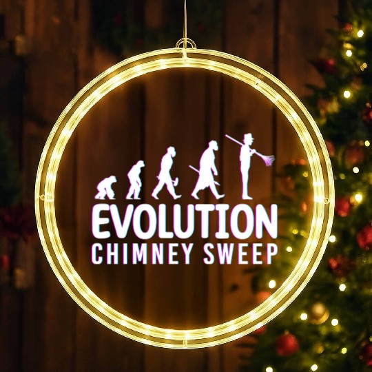 Happiness Fireplace Master LED Christmas Window Lights