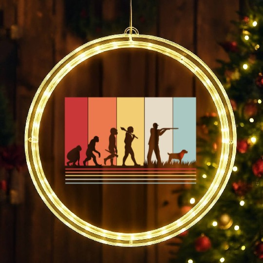 Deer Hunter Evolution Retro Hunting LED Christmas Window Lights