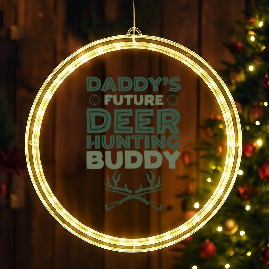 Buck Deer Hunting Hunter Kid LED Christmas Window Lights