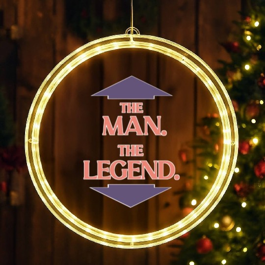 The man the legend LED Christmas Window Lights