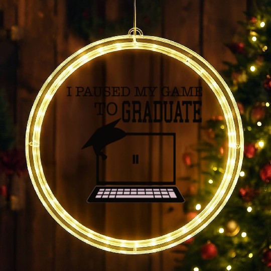 I paused my game to graduate senior senior 2021 LED Christmas Window Lights