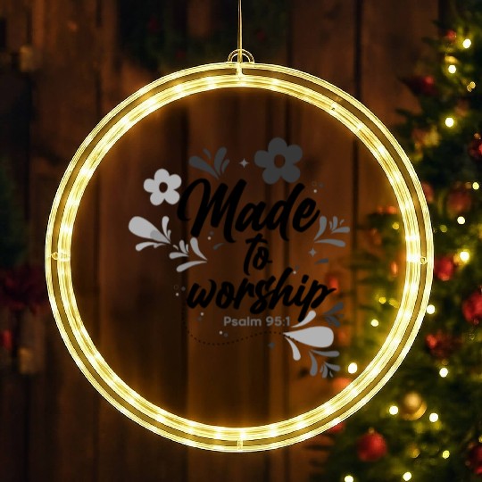 Christianity Gifts Made to Worship Christian Gift LED Christmas Window Lights