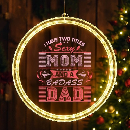 Single Mom Mom Daughter Gift Idea LED Christmas Window Lights